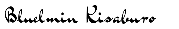 Bluelmin Kisaburo font preview